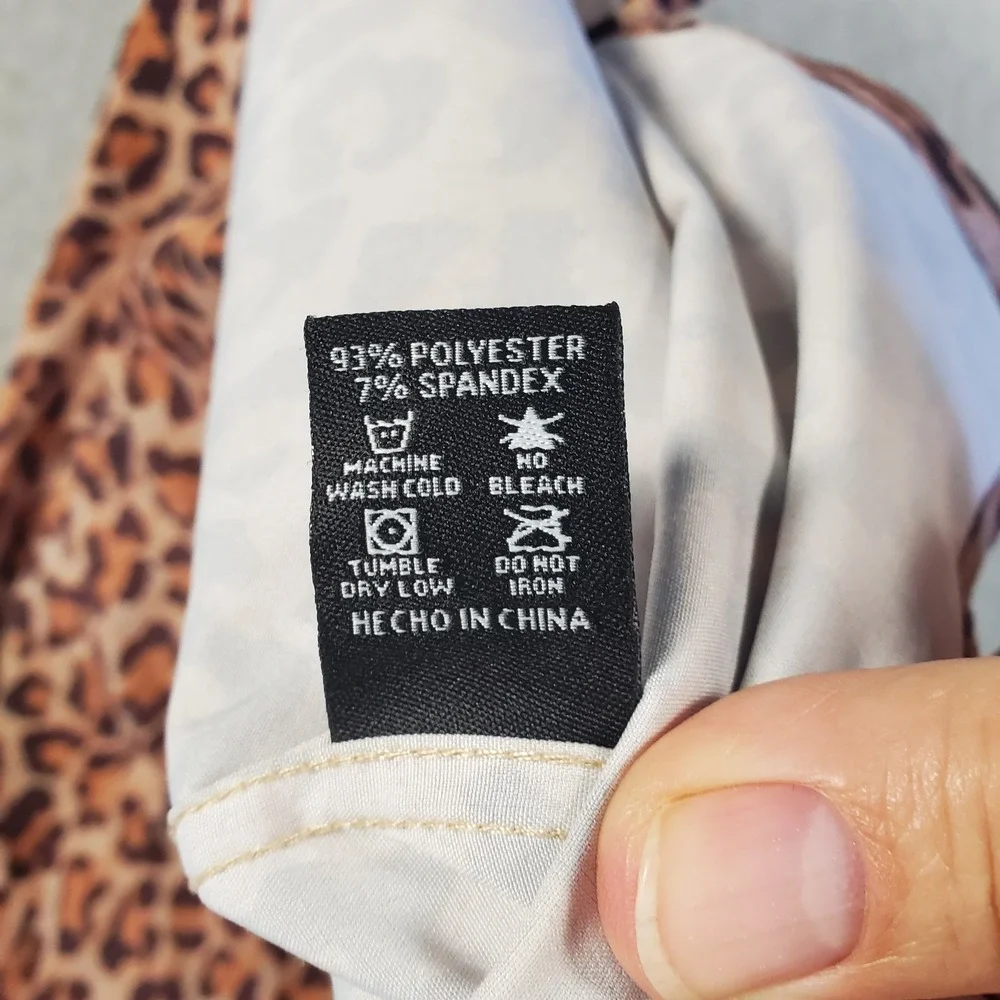 Dixxon Flannel Co Shirt The Party Animal Youth XL Leopard Print Short Sleeve DFC